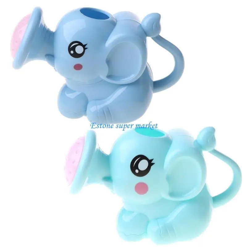 090B Funny Elephant Bathtub Game Baby Bath Toy Plastic Watering Can Small Elephant