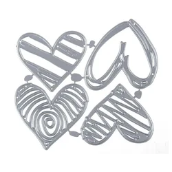 Love Heart Metal Cutting Dies Stencils Die Cut for DIY Scrapbooking Album Paper Card Embossing    Big