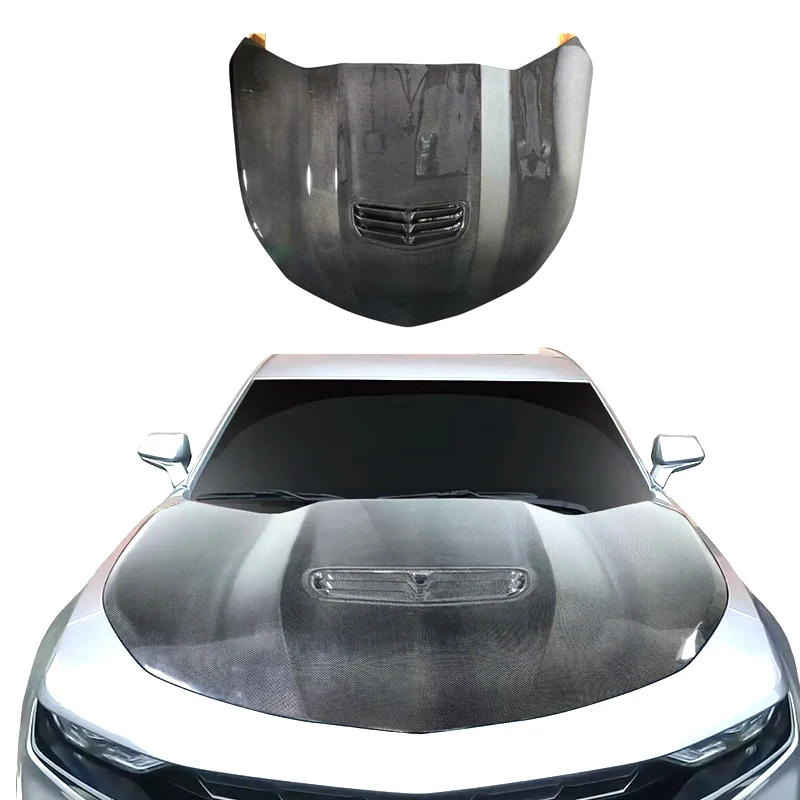 

For For Chevrolet Camaro 2016-2023 Carbon Fiber Hood Bonnet High Quality Body Kits Engine Hoods