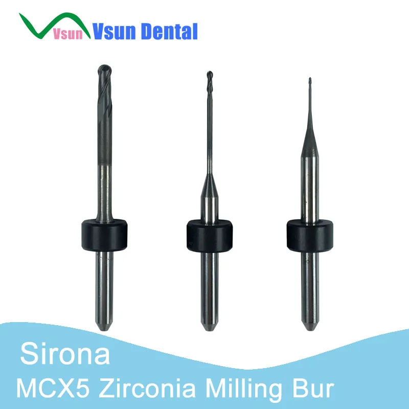 Sirona Inlab MCX5 Zirconia Dental Laboratory Tools CADCAM Milling Burs Cutters DC Diamond Coating DLC Diamond Like Coating