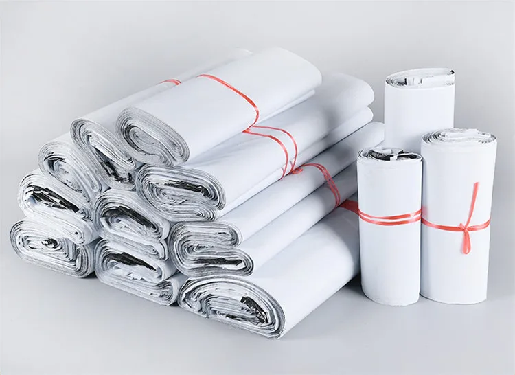 50~100PCS White PE Plastic Mailing Packaging Bag Poly Mailer T-shirt Skirt Jacket Xmas Wedding Gift Box Shipping Express Pouches