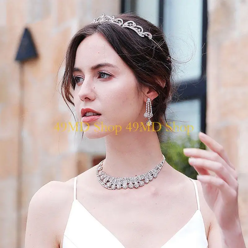 

49MD винтажные королевские украшения в стиле барокко, тиара, корона, свадебная повязка на голову принцессы, искусственный для со