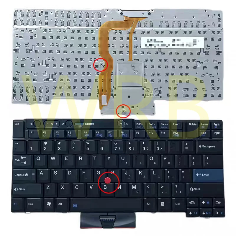New Laptop Keyboard for Lenovo THINKPAD T410 X220 T400S T420 T510 T520 W510 W520