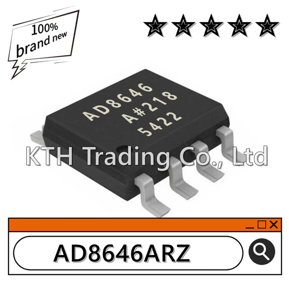 10Pcs/Lot Orginal New AD8646ARZ AD8646A AD8646 AD8646AR SOP8 Operational amplifier chip Electronic components integrated circuit