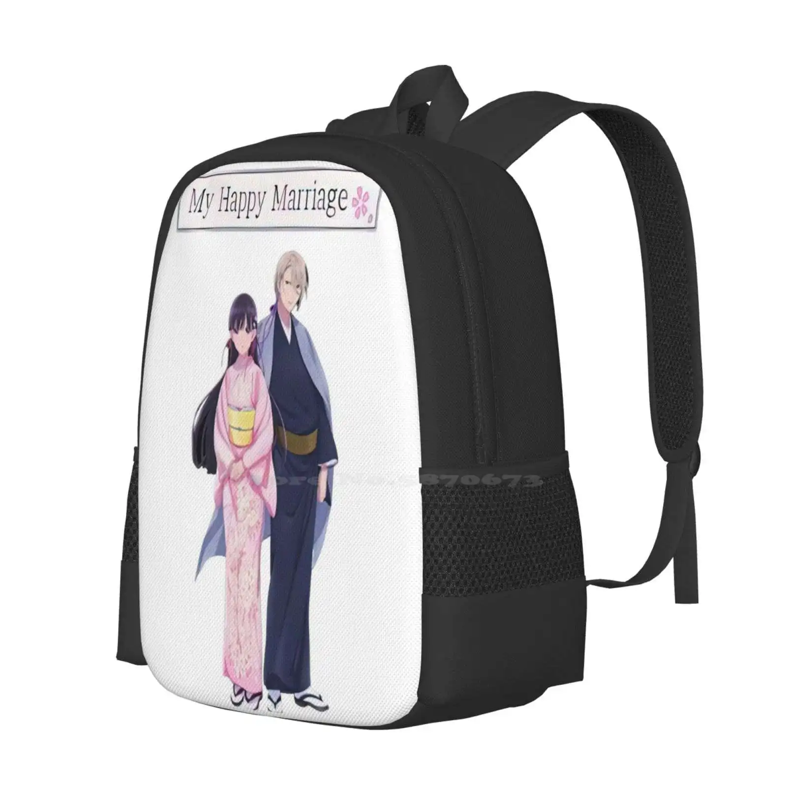 Meine Glückliche Ehe T Hemd Saimori Miyo Kudo Kiyoka Hot Sale Schoolbag Backpack Fashion Bags Anime Couple Watashi No Shiawase