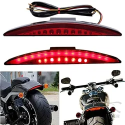 Punta de guardabarros trasero para motocicleta, luz trasera LED de freno, accesorios de color rojo humo, para Harley Davidson Breakout EFI FXSB CVO 2013-2017, 1 piezas