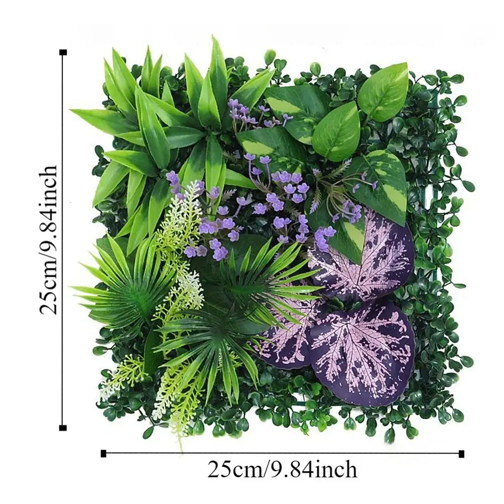 DIY Artificial Plant Wall Panel Eternal Life Durable Artificial Eucalyptus Carpet Green Lifelike Fake Green Grass Mat Wedding