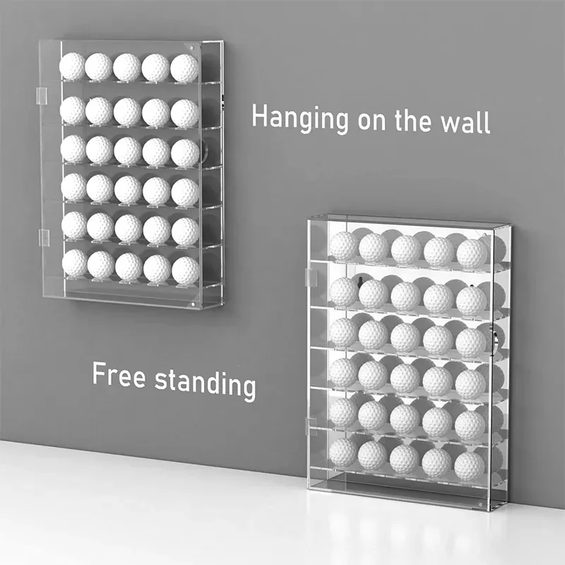 Suitable for 20 and 30 Golf Ball Display Cases, Wall-mounted Display Cases, Shelves, and Acrylic Golf Club Display Cases