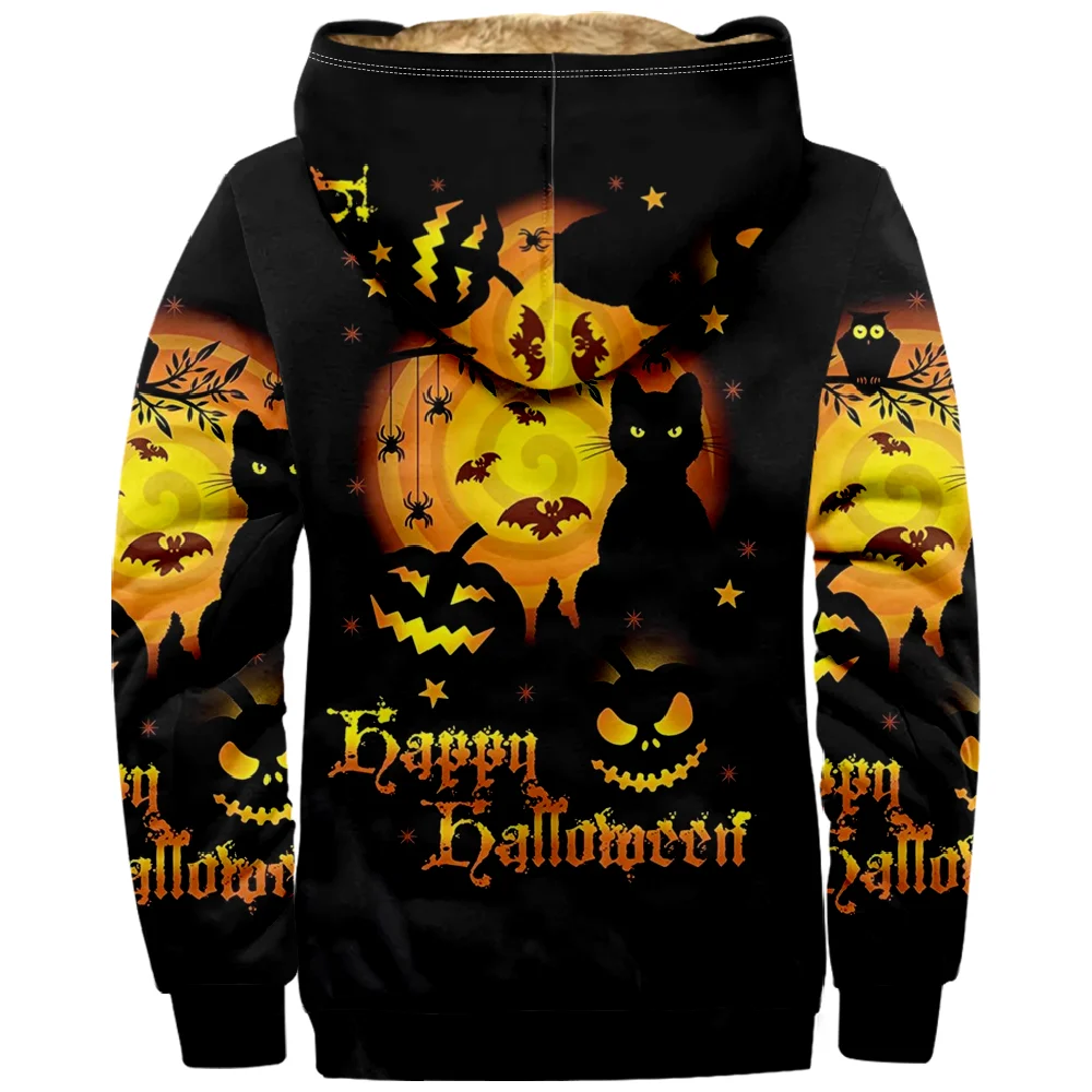 Halloween 2023 Hoodie Hallowmas Merch Men Women Zipper Sweatshirt Long Sleeve Stand Collar Y2K Fashion Clothes