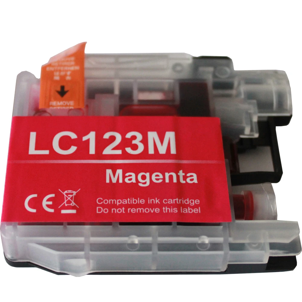 4pcs Compatible LC121 LC 123 LC123 ink cartridge For Brother DCP-J552DW/DCP-J752DW/MFC-J470DW/MFC-J650DW Inkjet Printer