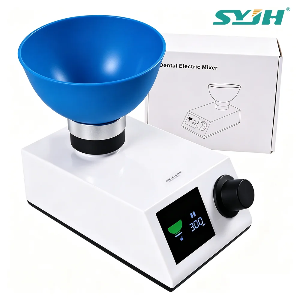SYJH HD Display Dental Electric Material Mixer 5-300 RPM Manual Speed Adjust Alginate Printing Gypsum For Lab Mixer Euipments