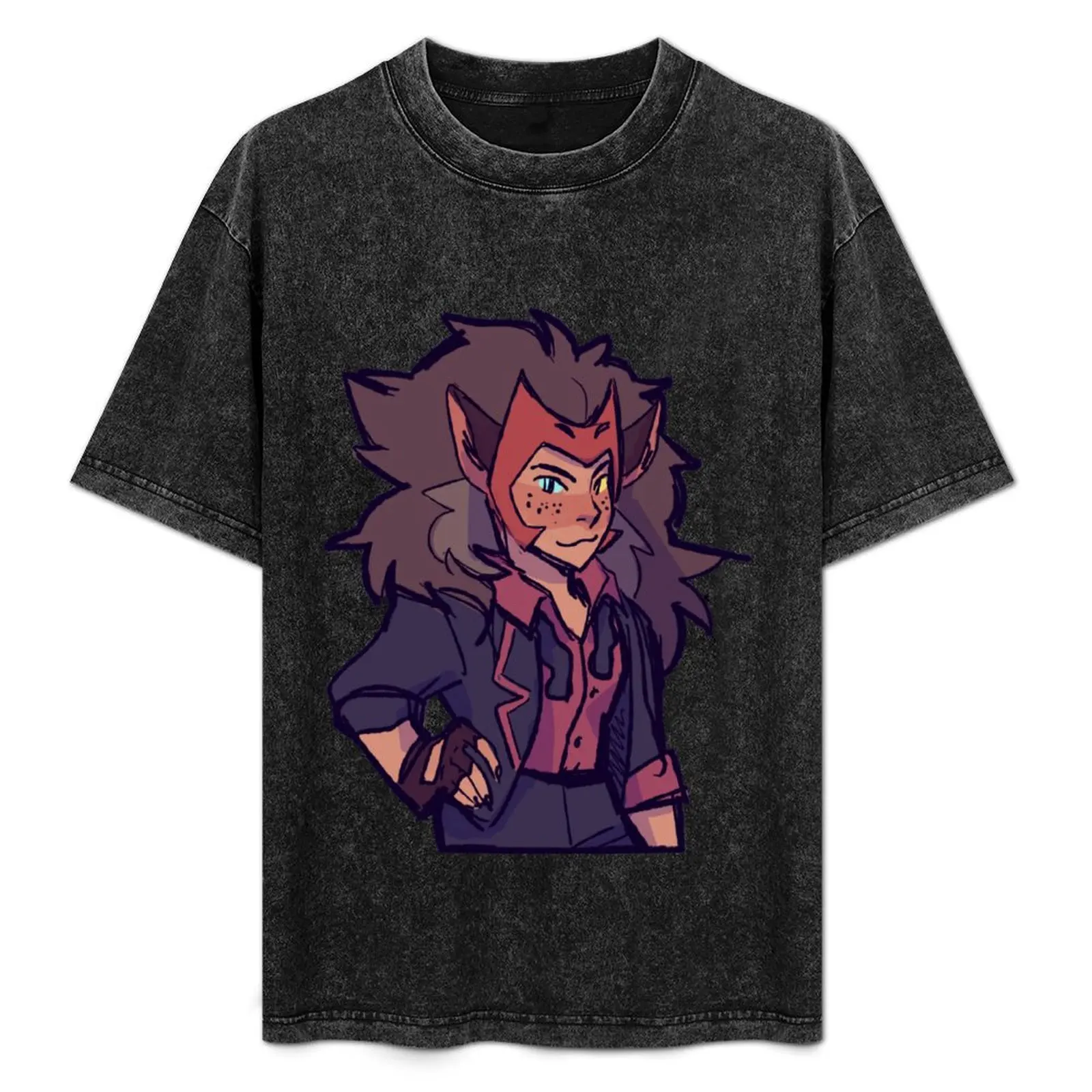 Catra in a suit? Damn T-Shirt anime t shirts oversized basketball graphic tees anime figures heavyweight t shirts for men