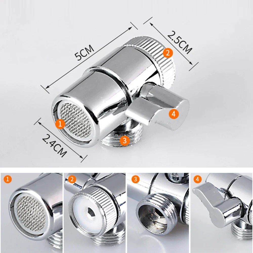 

Brand New Suitable Supply Useful Sprayer set Home Silver Hose Pack Parts Set Sink Sprinkler Base Basin Bathroom