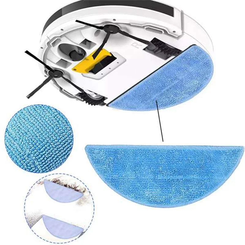 

ABLU-4Pcs Mop Replacement Accessories Rag Cleaning Cloth Replacement Accessories Suitable For Ilife Sweeping Robot V3S V5S V5 V3