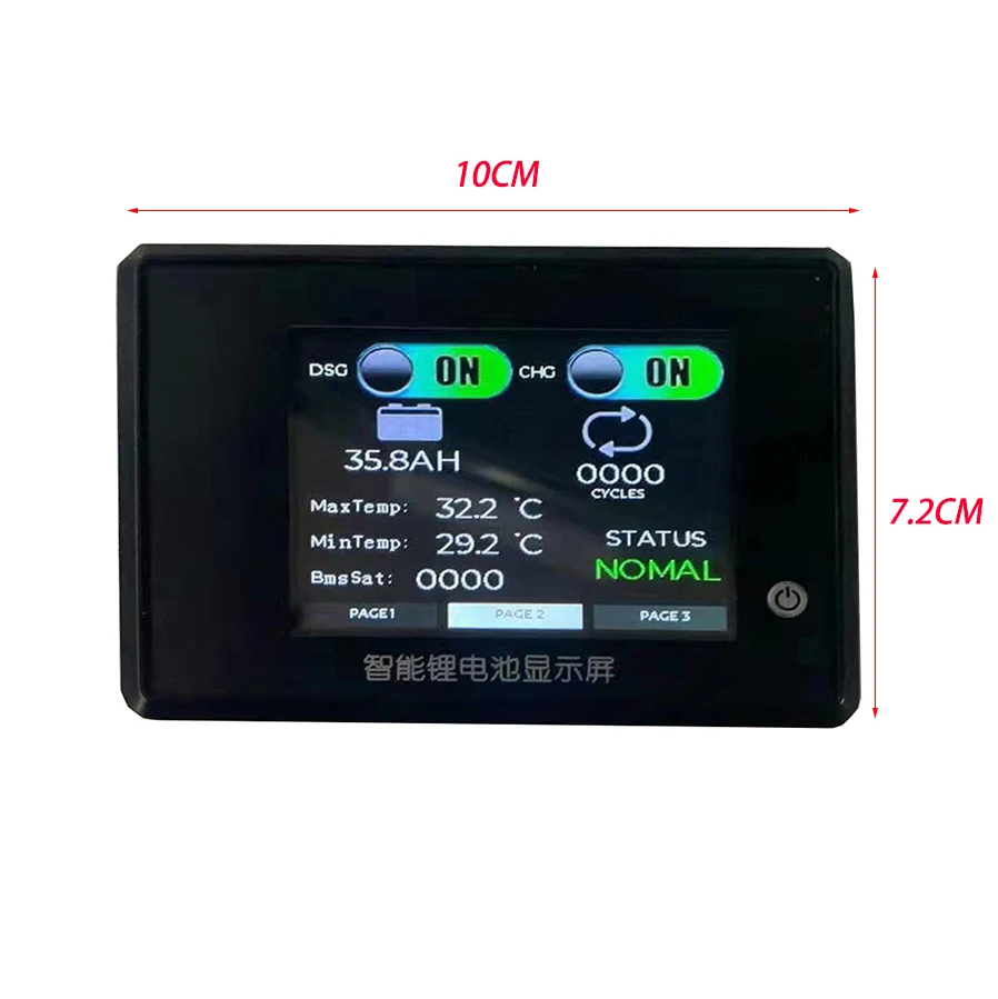 Inteligentny ekran LCD BMS XiaoXiang dla litowo-jonowej aplikacji Android Bluetooth UART Zewnętrzny monitor komputera