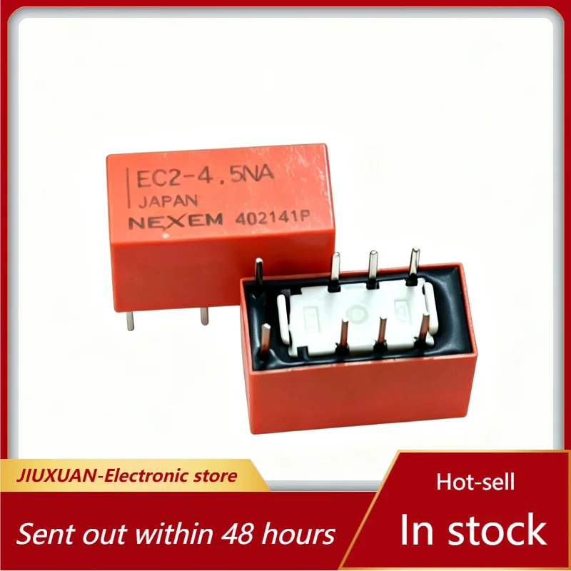EC2‑4.5NA Signal Relay 8Pin DC4.5V DPDT Mini Electromagnetic Relay For Communication Circuit Board Replacement Spare Parts