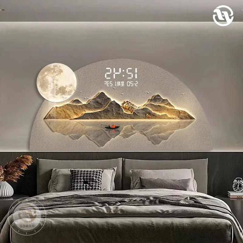 ساعات حائط لديكور الغرفة كبيرة الحجم، جدار معدني، آلية فاخرة لطيفة، ساعة حائط داخلية، أثاث فندق Relogio De Parede