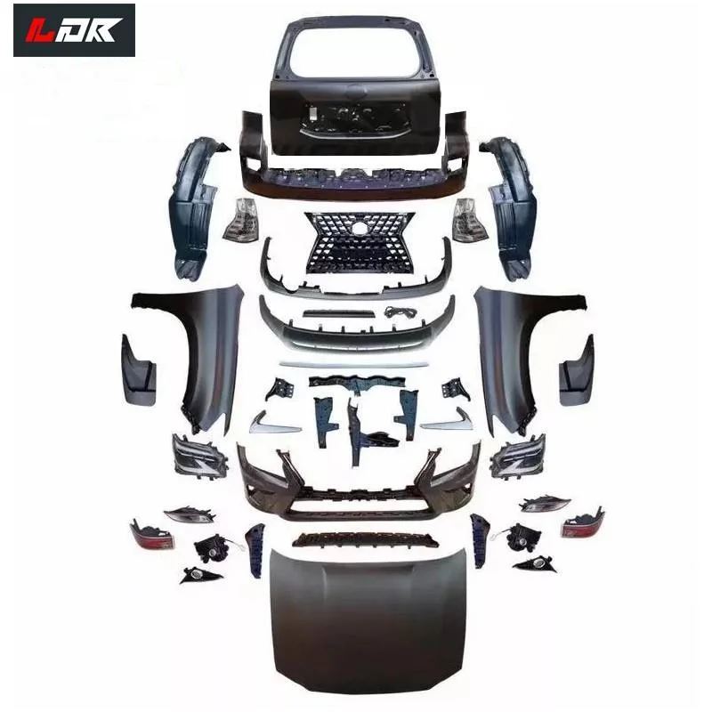 عرض ساخن لمجموعة بودي كيت لكزس Gx لعام 2010-2019 لشد الوجه برادو إلى 2020 مصابيح أمامية ممتصة للصدمات