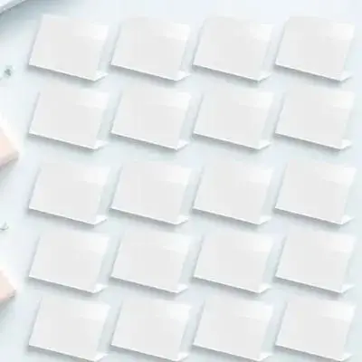 

20pcs L Shape Price Tag Holders Sturdy Display Stand for Retail Store Supermarket Reception Area Label Rack Practical Solution