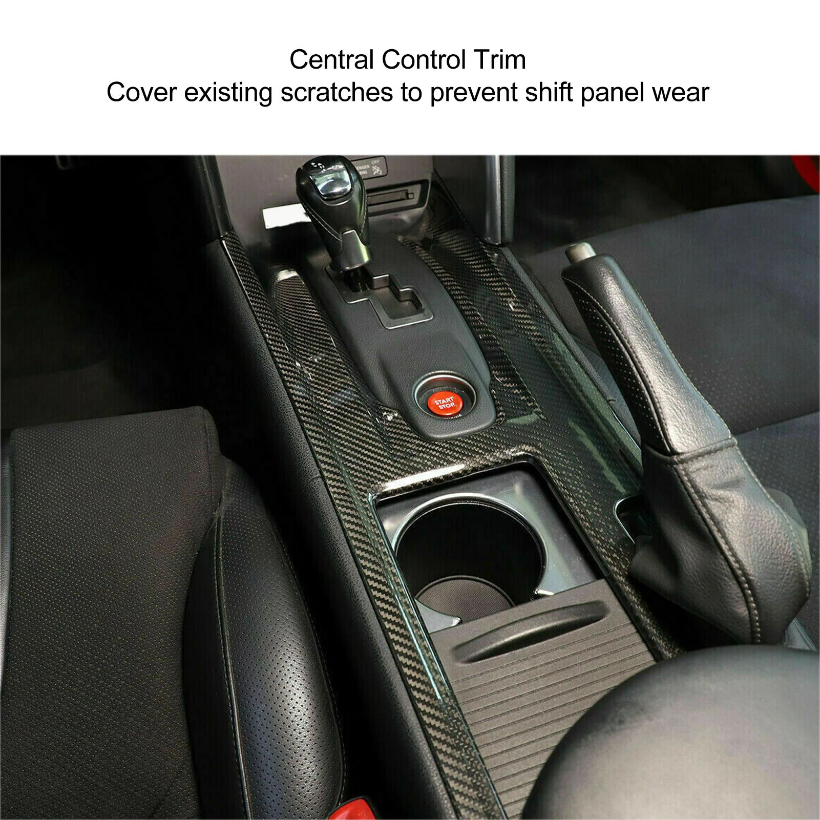 

Gear Shift Panel Trim Cover Carbon Central Control Trim Glossy High End High Toughness for GTR R35