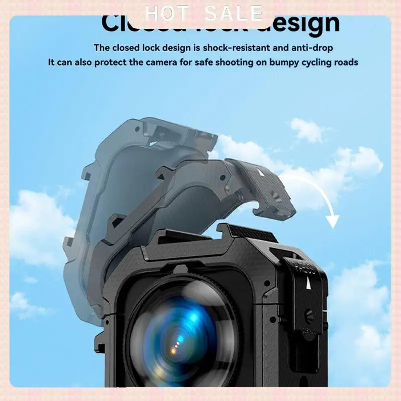 24-Hour Delivery Lens Cap Lense Guards PC Frame Cage Silicone For Insta360 X5 Camera Accessories Kit For Insta 360 X5