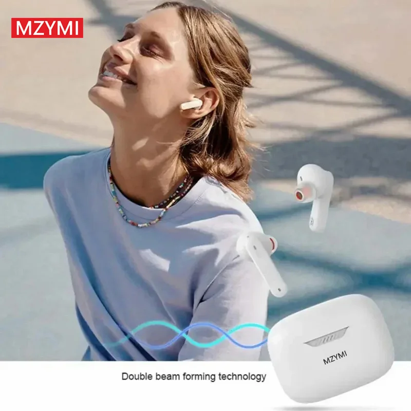 MZYMI Tune 230NC TWS Earphone Bluetooth In Ear Noise Cancelling  Headphone Wireless Stereo Sound Sport Gaming Headset With Mic