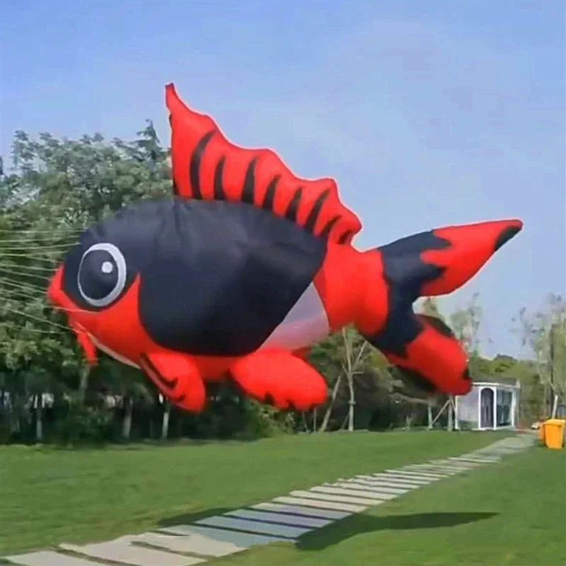 5m grote goudvis vliegers hanger opblaasbare alien vliegers fabriek nieuwe kite parachute kite zachte kite surfen carretilha de pipa fun