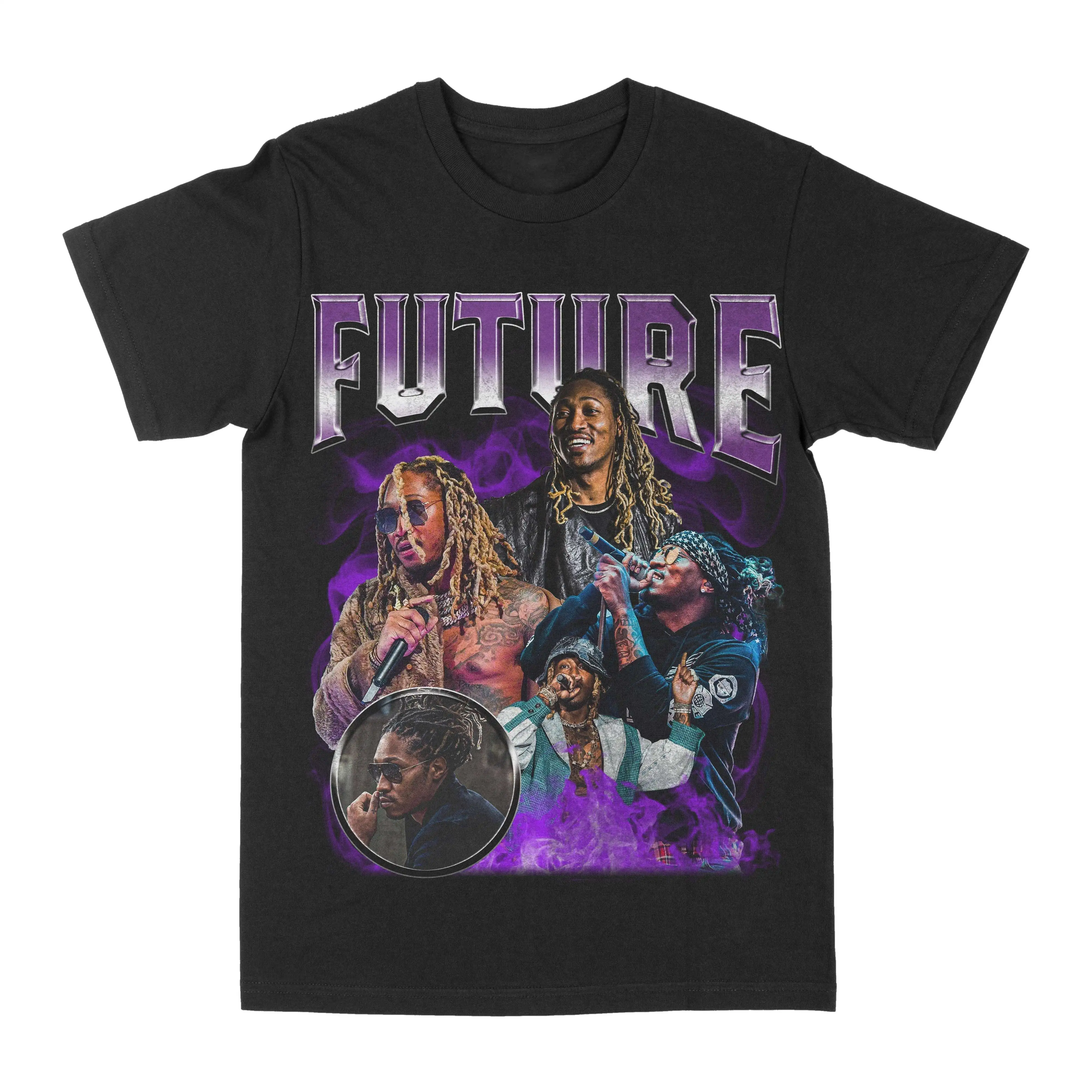 

2025 Future Graphic T-Shirt Men Women Cotton Tees Retro Hip Hop Streetwear Short Sleeve Y2k Tops Summer Men's T-shirt Streetwear