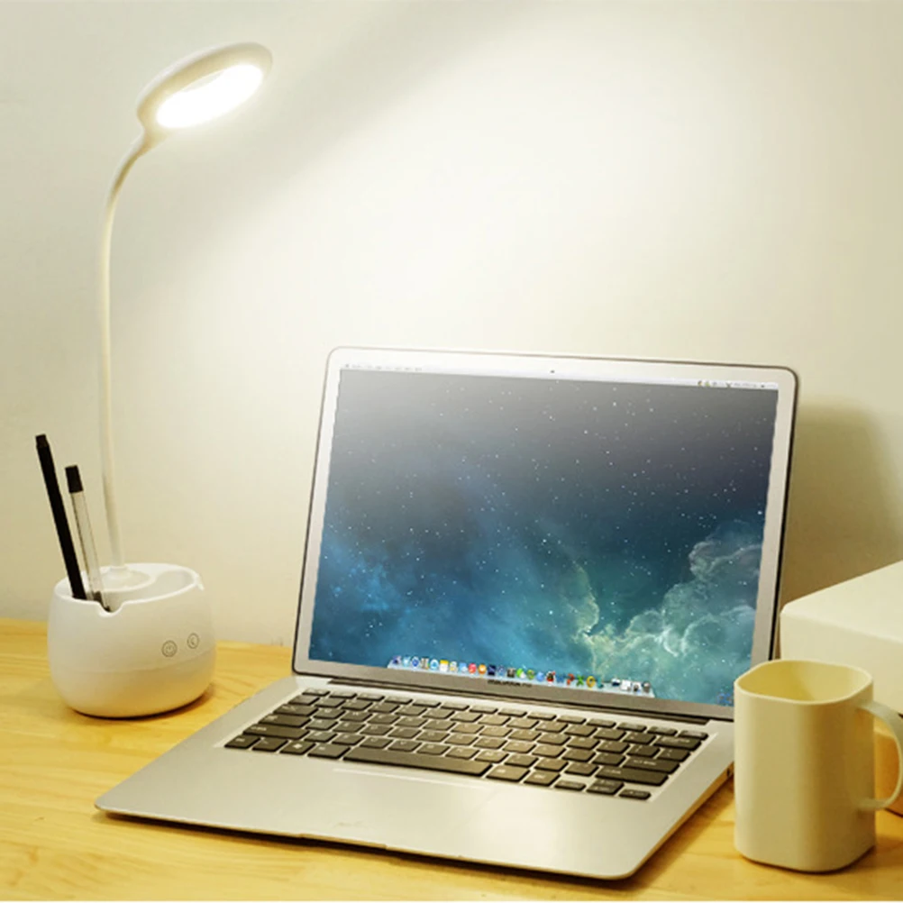 Rechargeable Touch Dimmable Led Desk Lamp 2000Mah Usb Gooseneck Table Light Eye Protection Reading Lamp For