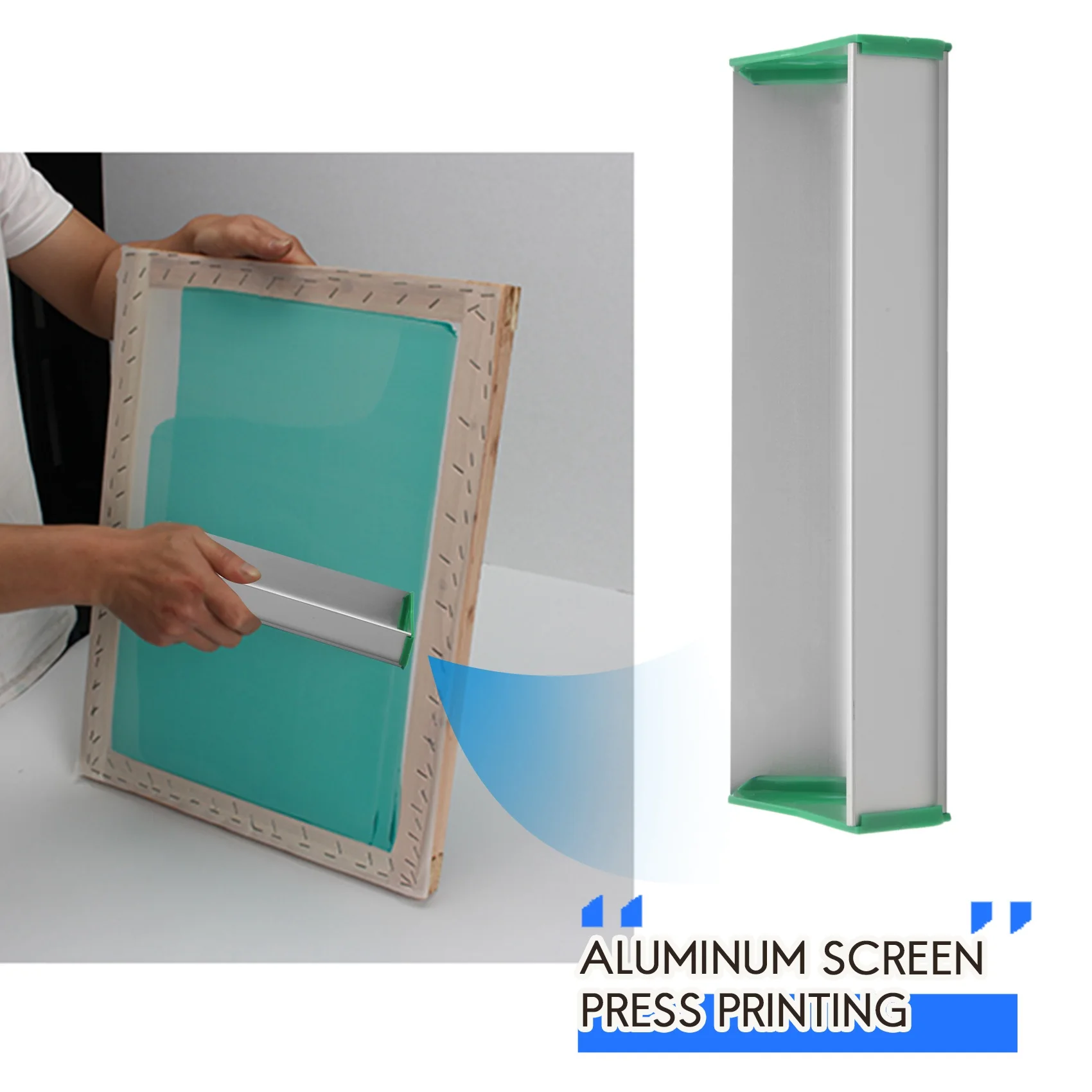 LICE-1PC سبائك الألومنيوم 8 بوصة (20 سم) مستحلب مغرفة طباعة الشاشة الحريرية أداة الصحافة