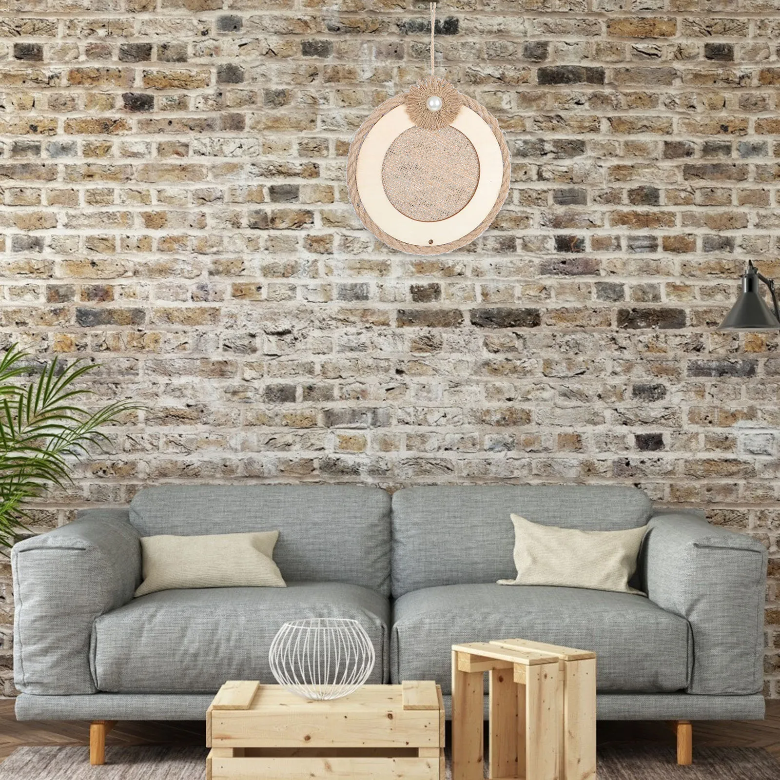 

2Pcs Wooden Chip Wreath Frame Khaki Quality DIY Pendant Decor Natural Holiday Wreath Base for Christmas Home Decoration