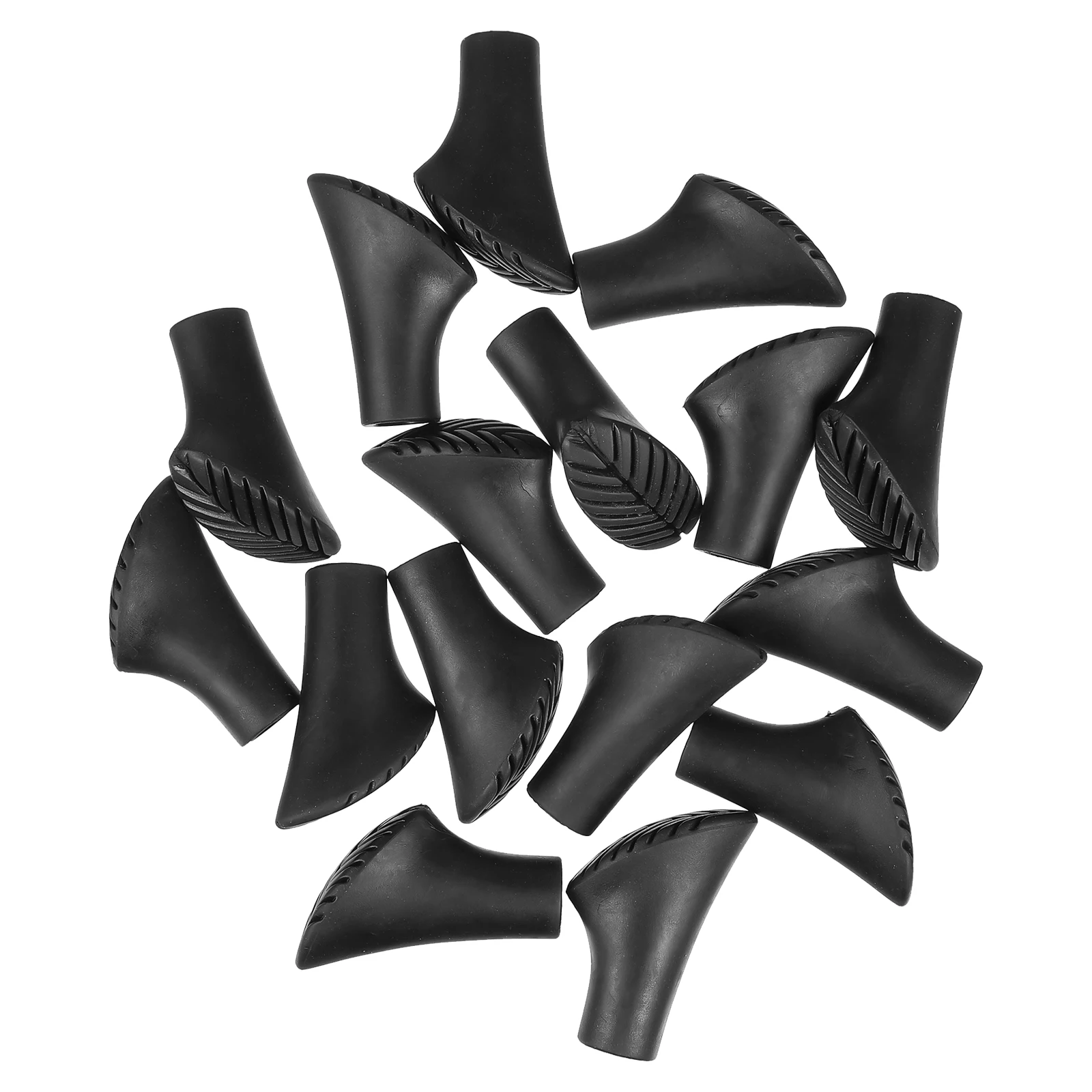 

16pcs Trekking Cover Protector Hiking Poles Rubber Feet Wing Anti Slip Durable Lightweight Suitable Trekking Hiking