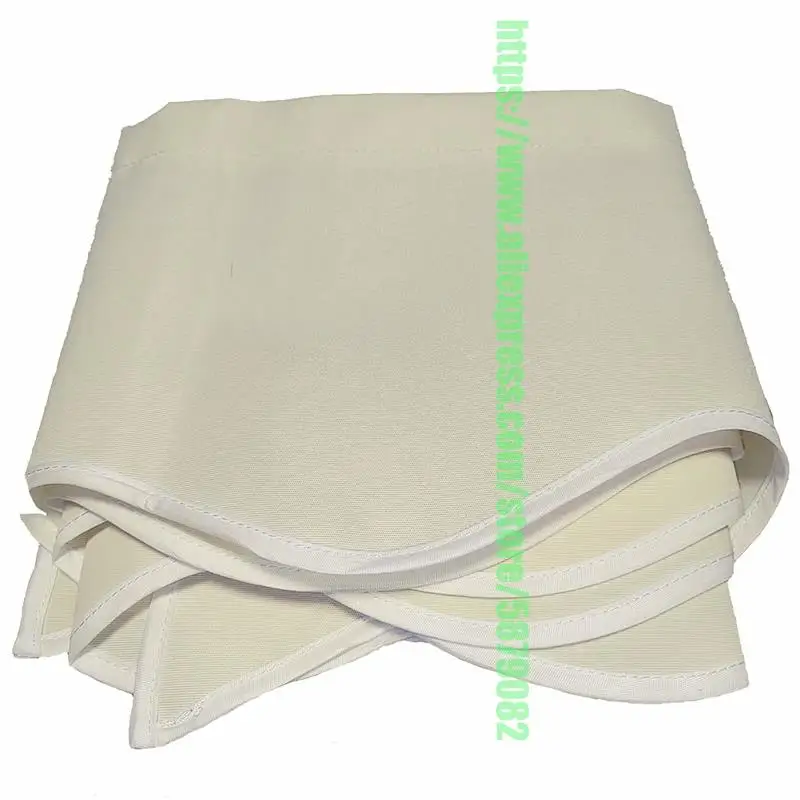 Cream Color Strips Telescopic Canopy Replacement Cloth Poly Fabric Outdoor Awning Waterproof Material Store Banner UV Block