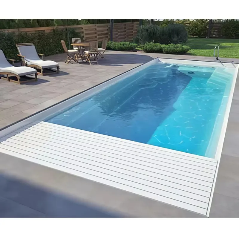 Any Size Custom Solar Powered Automatic Roller Pool Cover Aluminum Electric Heat Insulation Waterproof Outdoor Pool  Cover