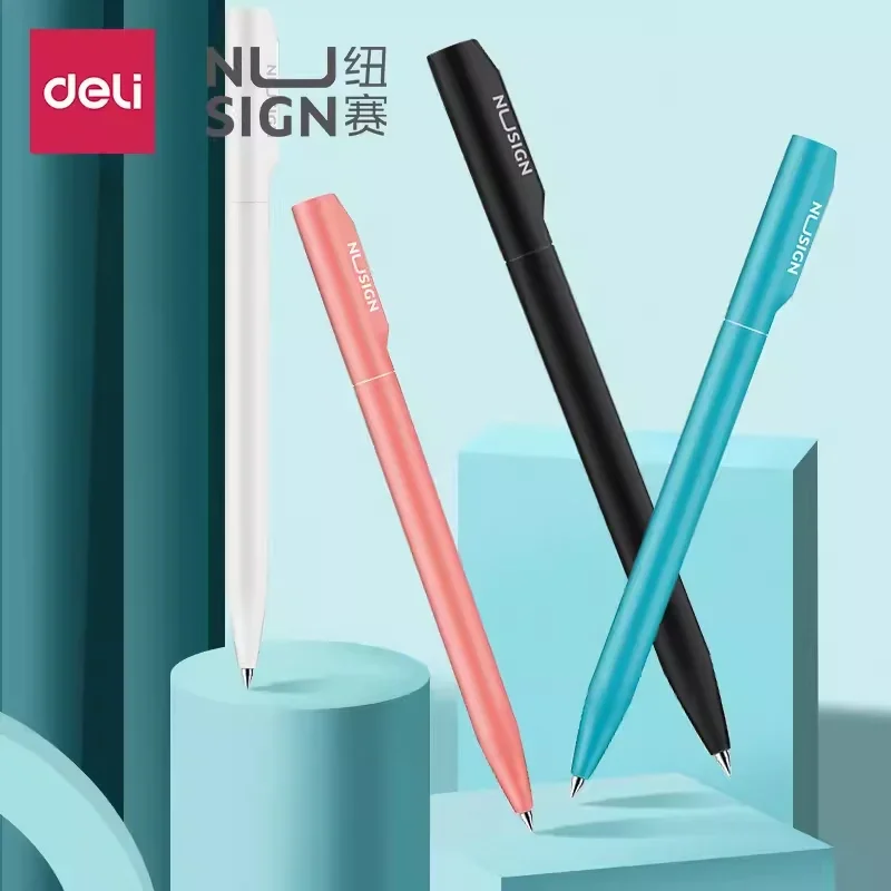 

Deli 0.5mm Rotating Gel Pen with Black Ink for Smooth Writing Office and School Stationery Supplies