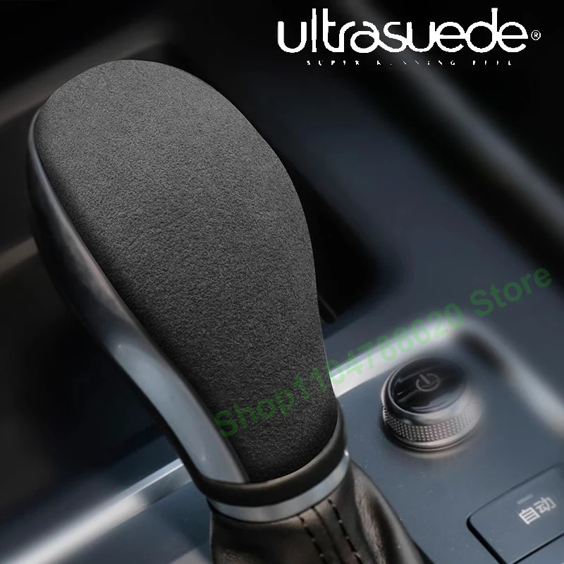 

Car Center Console Gear Shift Knob Suede + ABS Cover Trim for BYD Tang Gear Handle Cover Decoration Interior Decoration
