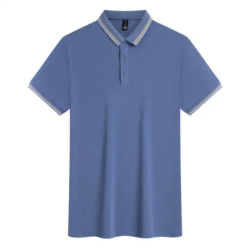 Consegna lampo Colletto al chiaro di luna Polo a maniche corte Seta ghiacciata Traspirante Edizione coreana T-shirt casual alla moda Top Business