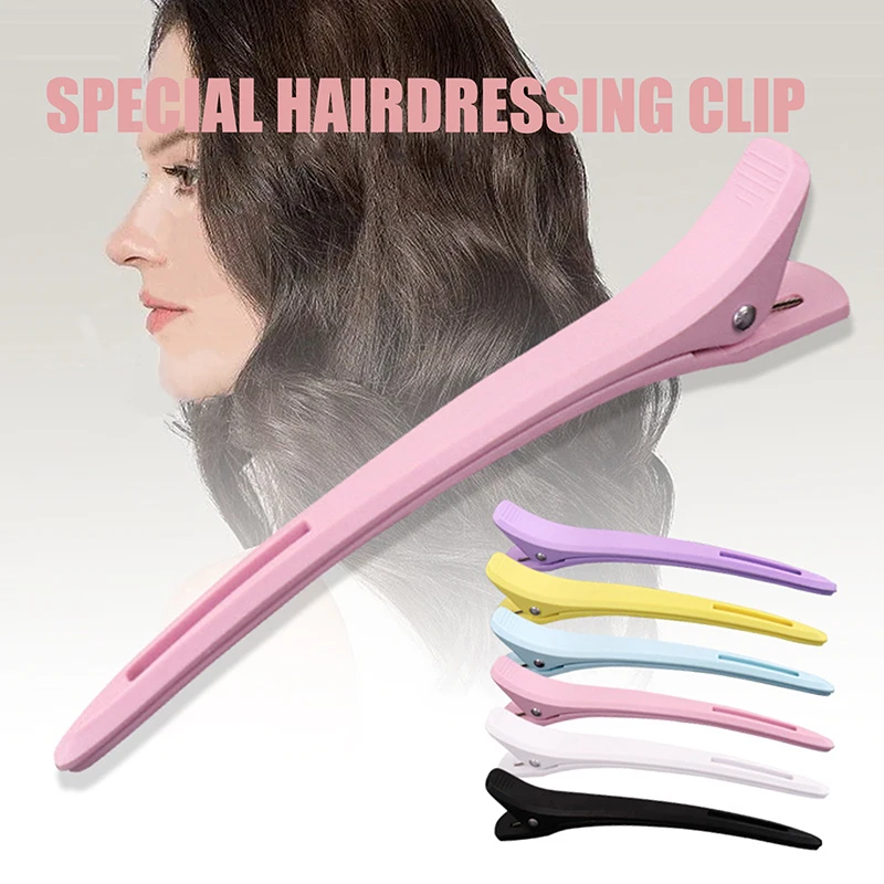 

6pcs No Bend Hair Clips Hair Clippers Crocodile Hair Clips Hair Salon Styling Tools Hair Accessories
