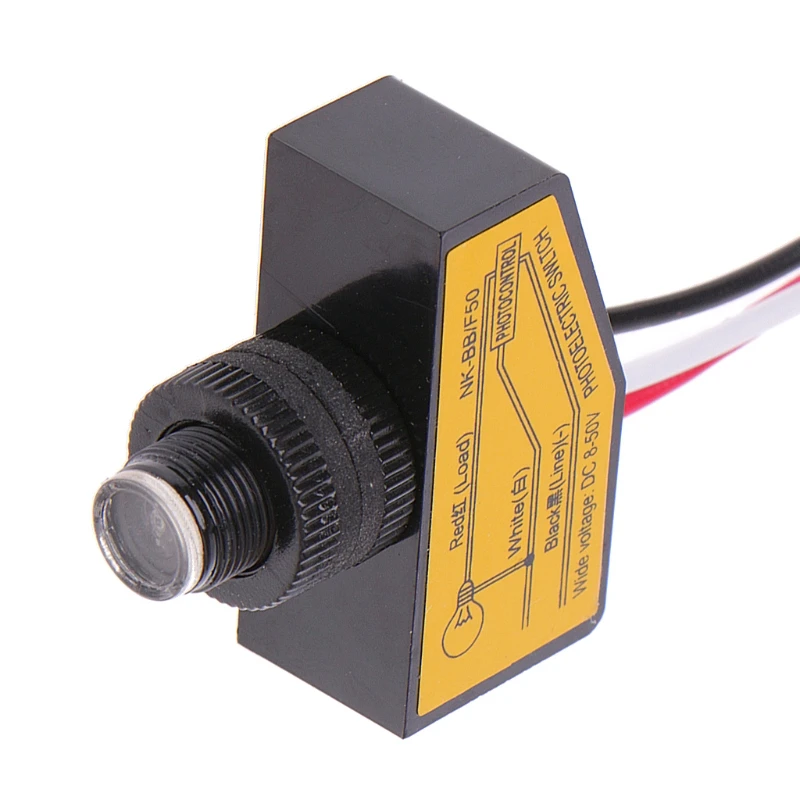 Automatic Light Control Sensor DC12V 24V 36V 48V Dusk To Dawn Photocell Switch