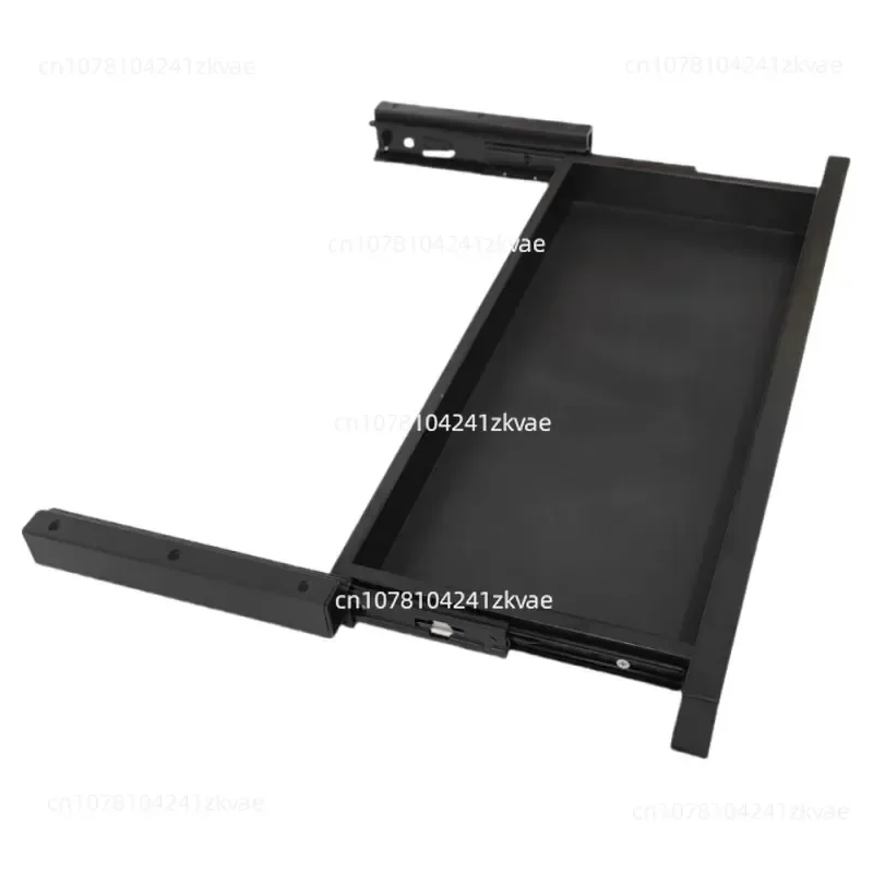 Thickened silent computer desk under table keyboard tray invisible drawer table sliding track guide rail bracket accessories