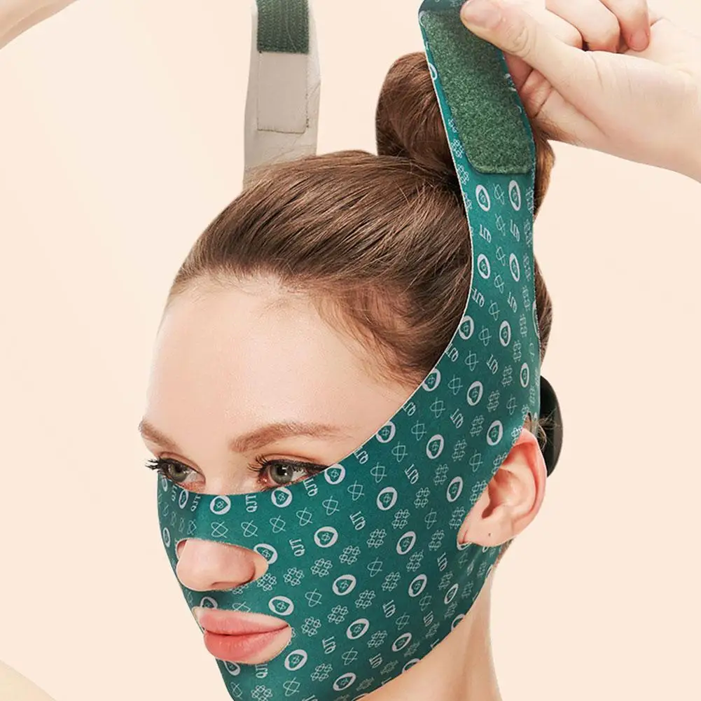 Verstelbare V-Face Bandage Lift Up Riem Verminderen Dubbele Kin Gezicht Beeldhouwen Slaapmasker Gezichtsverzorging Tool Gezichtsverzorging Tapes