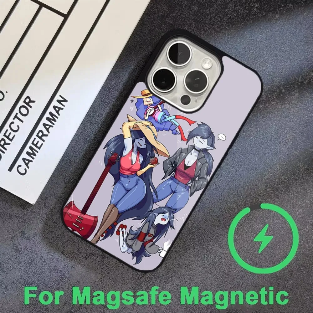 Чехол для телефона AdventureS Time M-Marceline для iPhone 16,15,14,13,12,11, Pro, Max, Plus, Mini, Magsafe, магнитный чехол для беспроводной зарядки