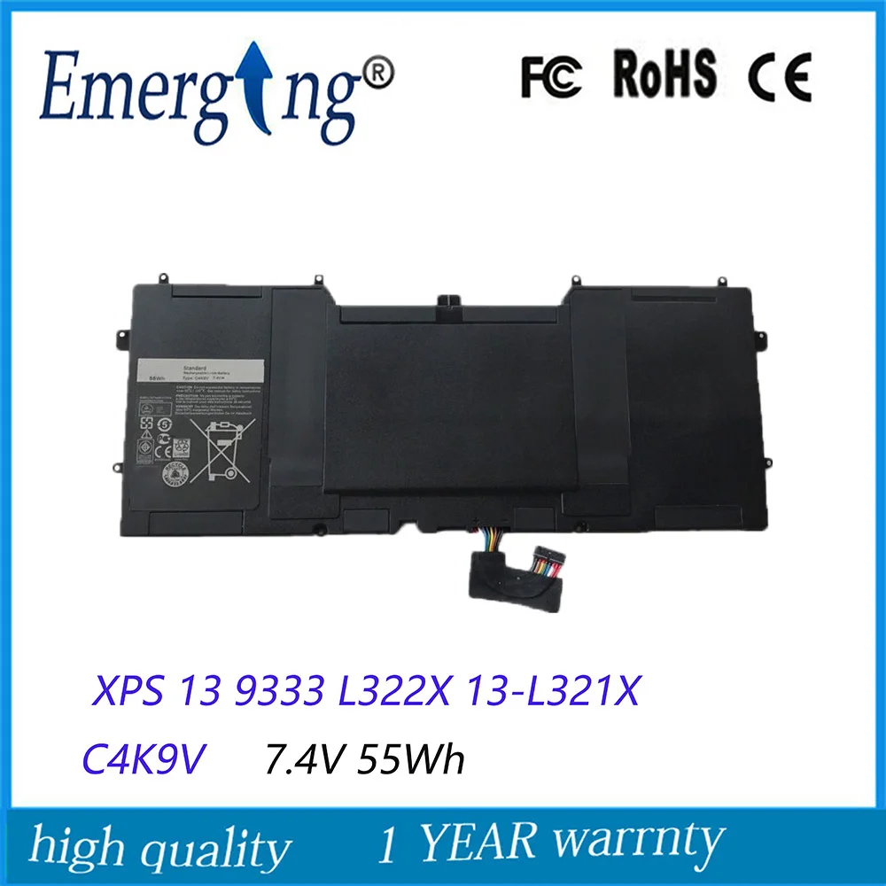 

7.4V 55WH Original C4K9V Battery for Dell XPS 13 9333 L322X 13-L321X L221x 9Q33 3H76R Y9N00 0Y9N00 489XN PKH18 0PKH18