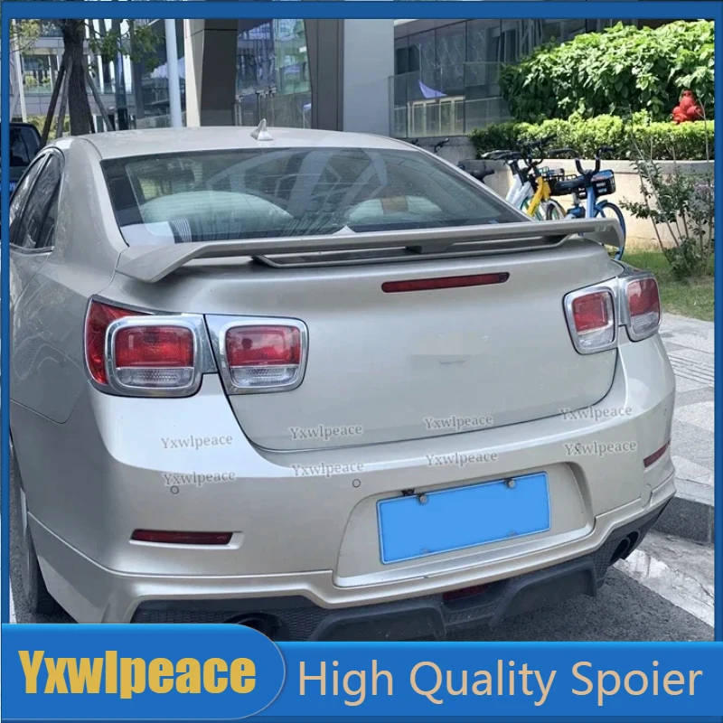 For Chevrolet Malibu 2012 2013 2014 2015 2016 2017 Spoiler High Quality ABS Material Primer Color Rear Trunk Lip Spoiler Wing