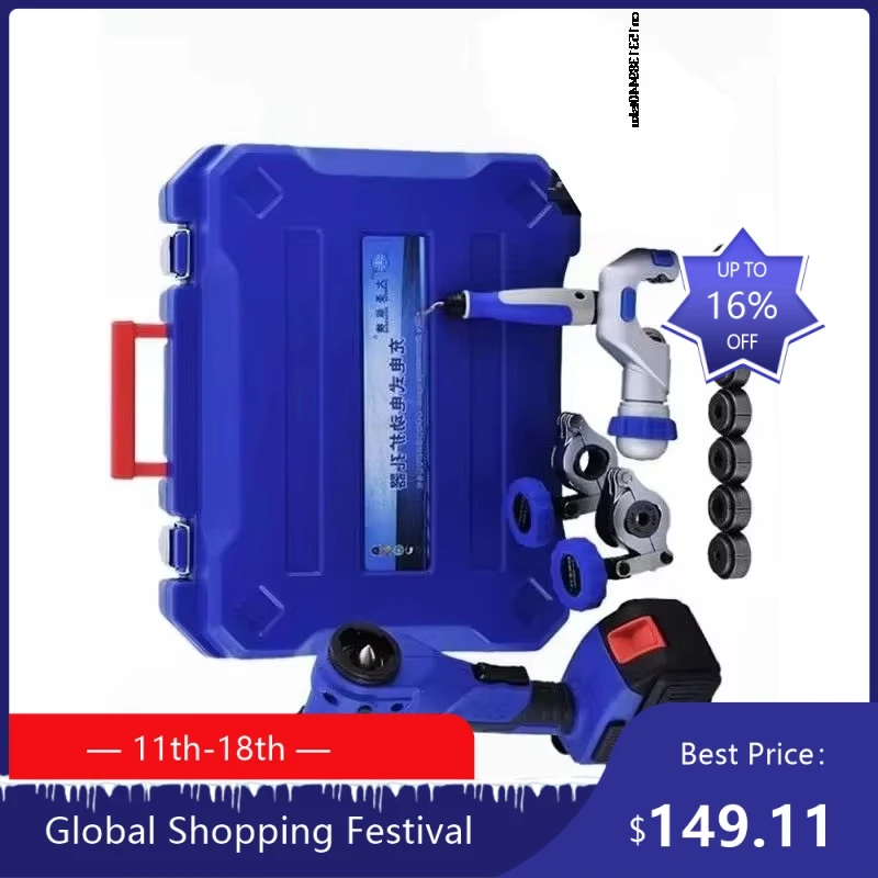 

1908 2025 Nützelea 18-V-Akku-Elektro-Bördelwerkzeug-Set CT-E800AL с Schaber для 1/4' ~ 3/4" (6 мм-19 мм) 922