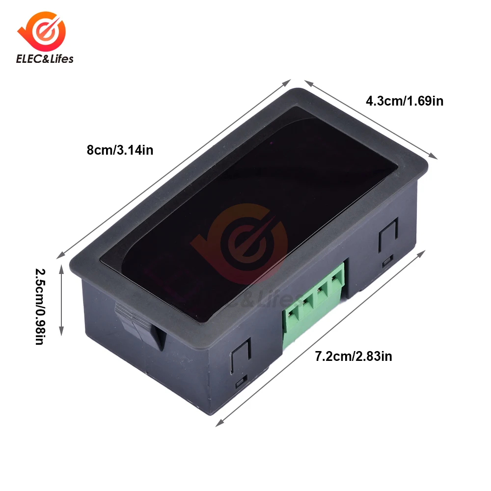 RS5135 LED Digital 5 Digits Electronic Counter DC12-24V Counting 0-99999 Display Panel Meter Totalizing Type Electronic Counter