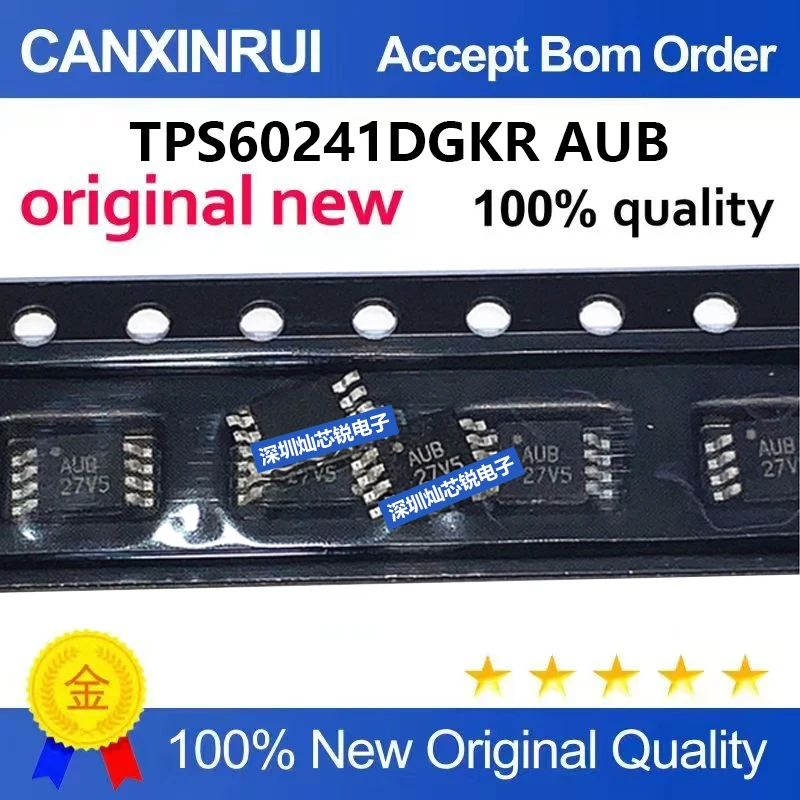 (5-100pieces)Brand new original TPS60241DGKR, silk screen AUB, SMD MSOP8 switching regulator IC