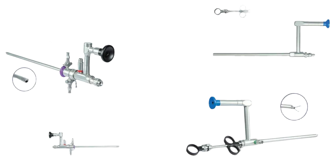 Gynecologic Mirror Examination Rigid 0/12/25 Degrees Endoscope Telescope UHD Vision Z Type Multifunctional Hysteroscope