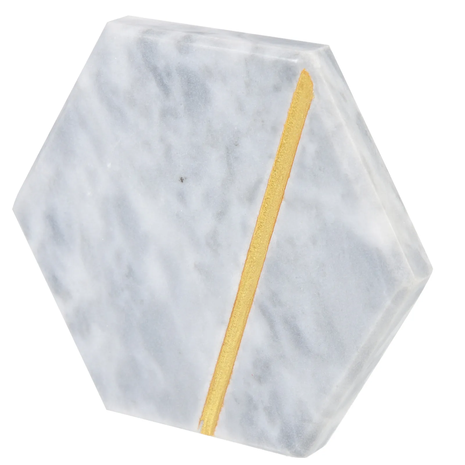 Marble Coaster Elegant Decorative Cup Mat Heat Resistant Wear Resistant Beverage Coaster for Coffee Tea Cups Tabletop Ornament