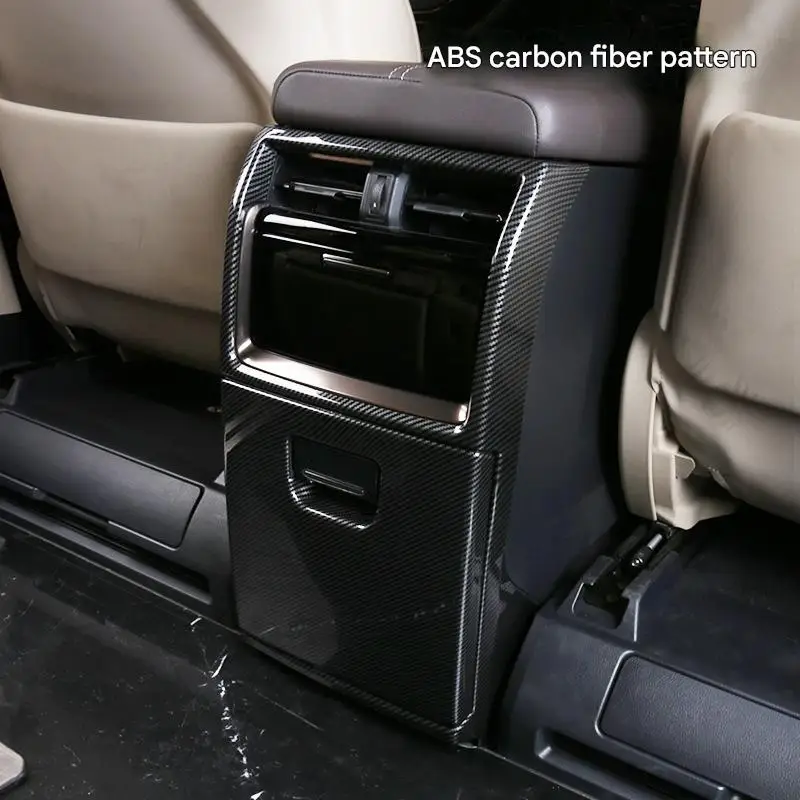 Car Console Kick Guard for Toyota Alphard Vellfire 40 Series ABS Armrest Box Back Trim Inner or Outer Frame Interior Accessories 5